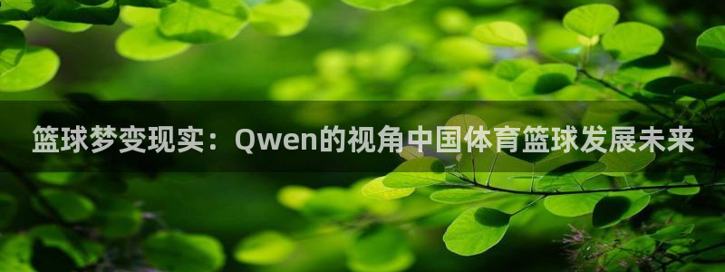 篮球梦变现实：Qwen的视角中国体育篮球发展未来
